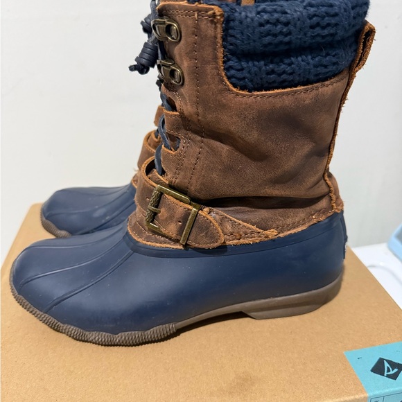 Sperry Brown and Blue Boots - Picture 7 of 8